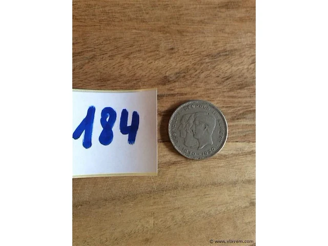 Belgische munt 10fr 1830 -1930 - afbeelding 1 van  2