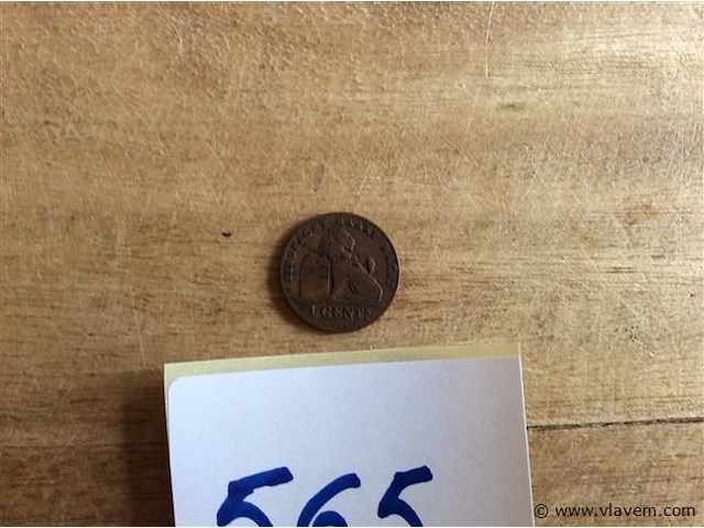 Belgische munt 1cent 1894 - afbeelding 1 van  2