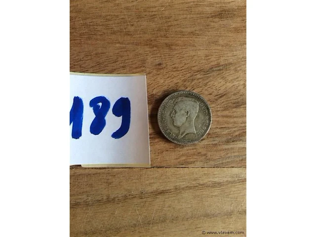 Belgische munt 20fr 1934 - afbeelding 1 van  2