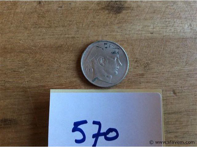 Belgische munt 20fr 1951 - afbeelding 1 van  2