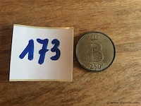 Belgische munt 250 fr 1951 - 1976 - afbeelding 1 van  2