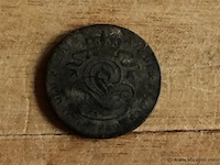 Belgische munt 2cent 1849 - afbeelding 2 van  2