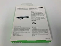 Belkin avc008btsgy - basisstation, usb-c-stekker, bus-voeding, 100w, totaal poorten 6 - afbeelding 2 van  2