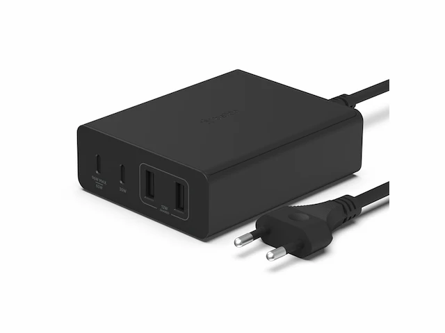 Belkin boost up charge pro adapter 4poorts usbc 108w zwart - afbeelding 1 van  6