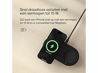 Belkin draadloze oplader qi2 dubbele basis 15w zwart - afbeelding 4 van  5