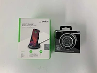 Belkin wireless charging stand 15w & switcheasy magnetic car mount iphone 12 (2x) - afbeelding 1 van  4