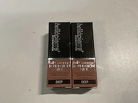 Bellapierre cosmetics full coverage foundation stick light/deep/dark (5x) - afbeelding 5 van  5