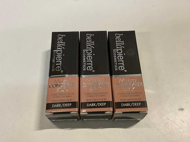 Bellapierre cosmetics mineral concealer stick light/medium en dark/deep (5x) - afbeelding 3 van  4