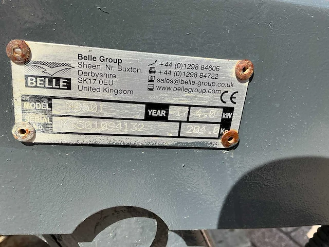Belle ms501 steenzaagmachine - afbeelding 2 van  10