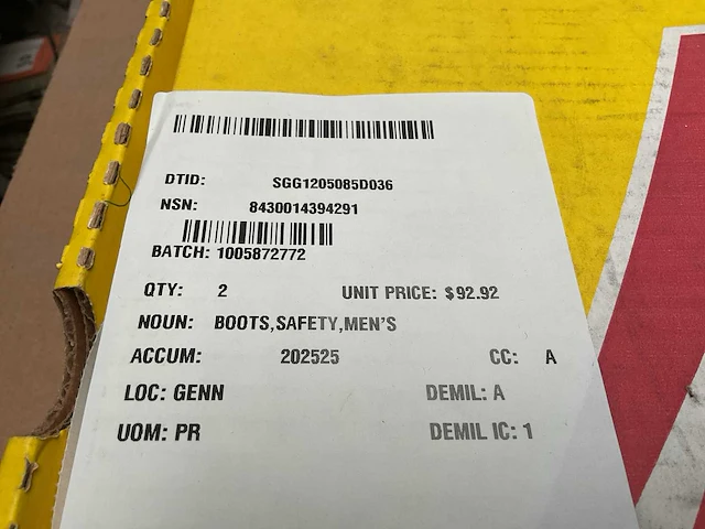 Belleville hot weather safety boot boot - afbeelding 4 van  4