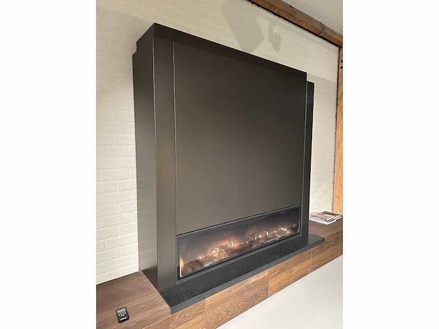 Bellfires horizon bell xxl 3 lf g20 design gas haard inclusief boley stalen design ombouw en 6-delig dressoir - afbeelding 10 van  13