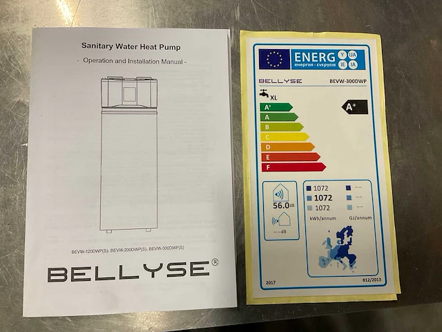 Bellyse bevw-300dwp warmtepompboiler - afbeelding 3 van  5