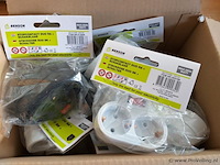 Benson - stopcontact duo ra + schakelaar - 10 x - afbeelding 1 van  3