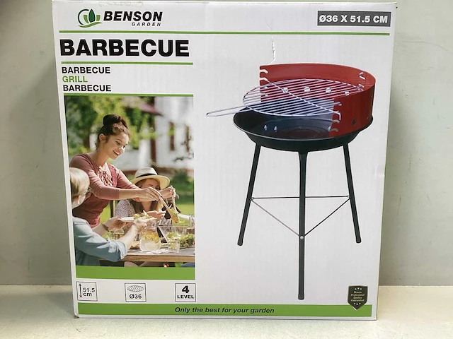 Benson garden barbecue - 4 hoogtes - 36cm diameter - afbeelding 3 van  3