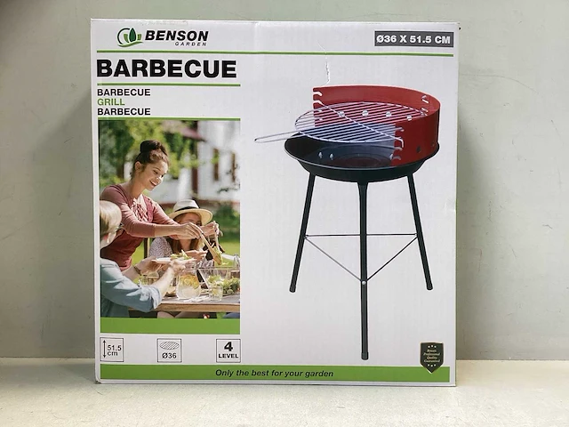 Benson garden barbecue - 4 hoogtes - 36cm diameter - afbeelding 1 van  3