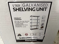 Benson grote stellingkast - robuust - verstelbare planken - 180x90x40 cm - 175 kg per plank - afbeelding 3 van  4