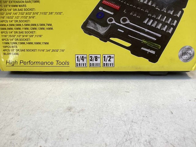 Benson tools - doppenset- doos - 73-delig - 1/4 3/8 1/2” - afbeelding 6 van  6