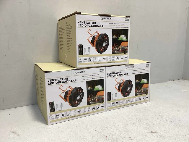Benson ventilator - led - oplaadbaar usb-c - afbeelding 2 van  4
