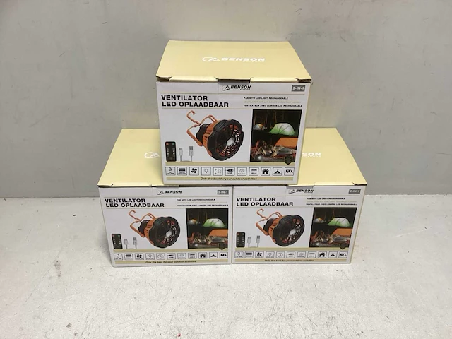 Benson ventilator - led - oplaadbaar usb-c - afbeelding 3 van  4