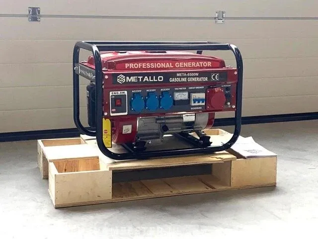 Benzine generator metallo, meta-8500w, 2022 - afbeelding 1 van  4