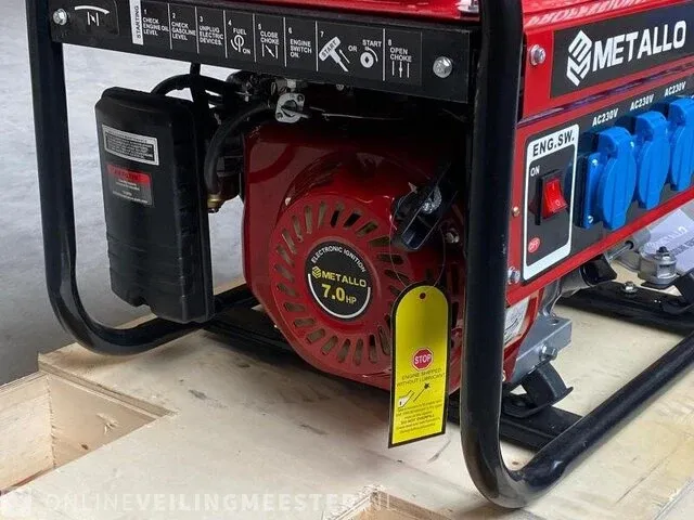 Benzine generator metallo, meta-8500w, 2022 - afbeelding 4 van  4