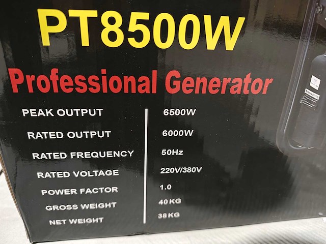Benzine generator power - pt8500w - afbeelding 10 van  12