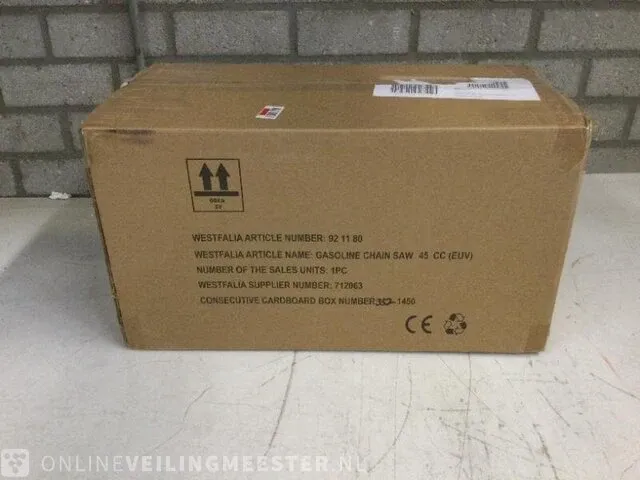 Benzine kettingzaag forstmeister, fm bk 4545, groen/zwart - afbeelding 2 van  2