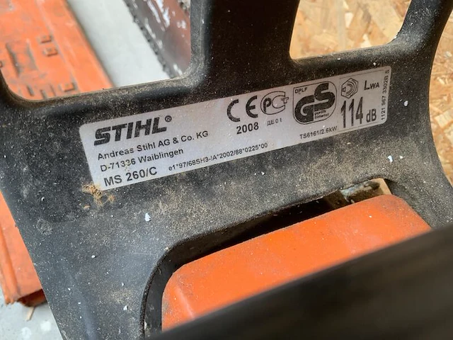 Benzine kettingzaag, stihl, ms260 - afbeelding 3 van  3