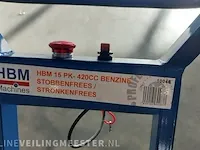 Benzine stobbenfrees hbm machines, 420cc, 15pk - afbeelding 6 van  17