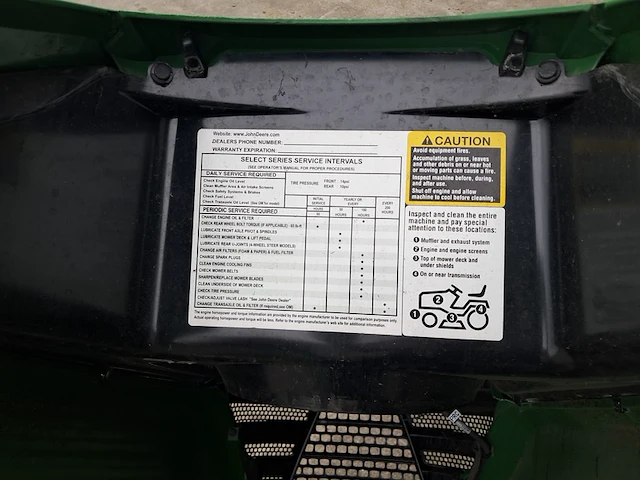 Benzine zitmaaier met grasopvangbak, john deere, x350r - afbeelding 24 van  32