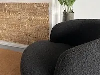 Bepurehome draaifauteuil in antraciet zwarte bouclé bepurehome, antraciet / zwart - afbeelding 4 van  10