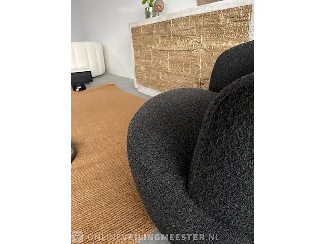 Bepurehome draaifauteuil in antraciet zwarte bouclé bepurehome, antraciet / zwart - afbeelding 7 van  10