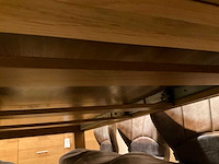 Berg eiken uitschuifbare eetkamertafel - afbeelding 10 van  11