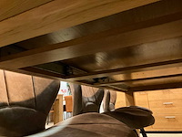 Berg eiken uitschuifbare eetkamertafel - afbeelding 11 van  11