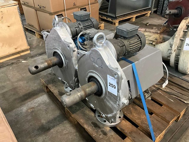 Bergemann v58e rvs aandrijfunit (2x) - afbeelding 1 van  8