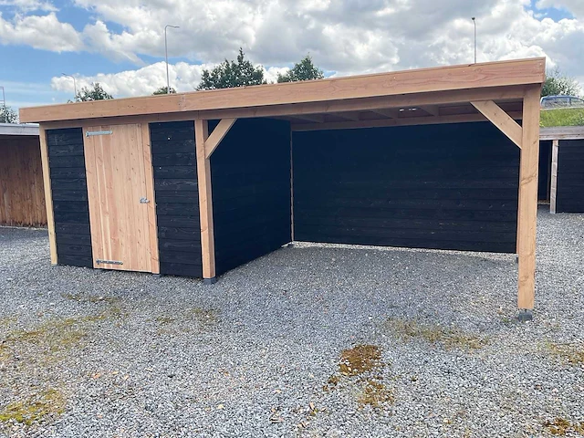 Berging met overkapping 650x400x245 cm - afbeelding 1 van  10