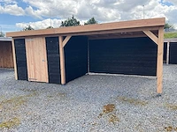Berging met overkapping 650x400x245 cm - afbeelding 1 van  10