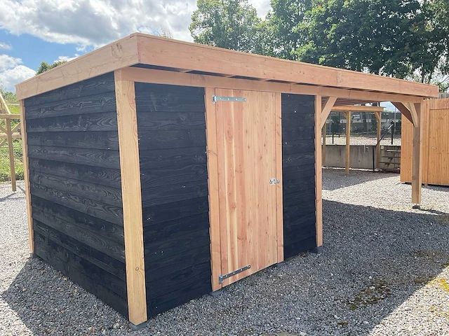 Berging met overkapping 650x400x245 cm - afbeelding 3 van  10