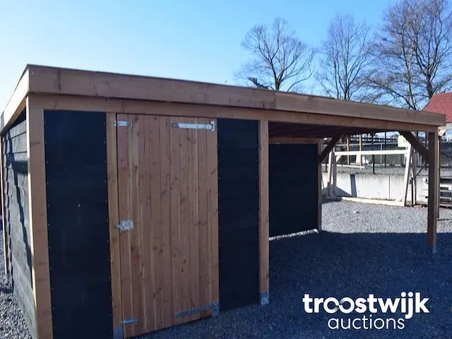 Berging met overkapping 700x400x245 cm - afbeelding 1 van  5