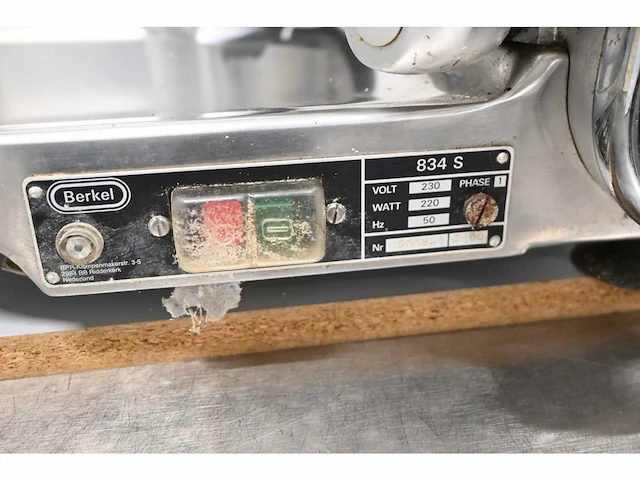 Berkel 834 rvs snijmachine - afbeelding 4 van  5