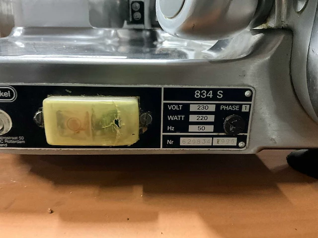 Berkel 834 s snijmachine - afbeelding 7 van  9