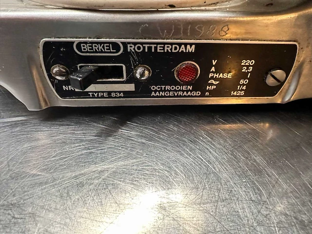 Berkel 834 snijmachine - afbeelding 3 van  4