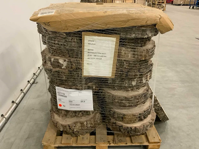 Berkenstam ø 400-500 mm 80 mm (52x) - afbeelding 5 van  5