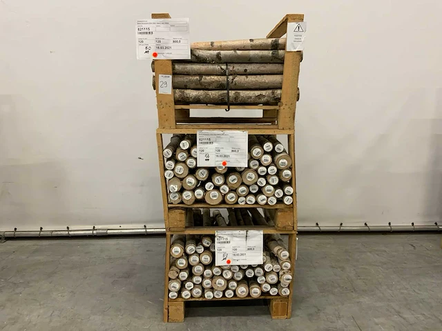 Berkenstam ø 50-120 mm 800 mm (150x) - afbeelding 1 van  7