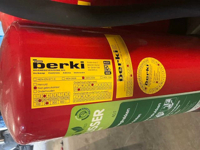 Berki schuim brandblusser (8x) - afbeelding 4 van  4