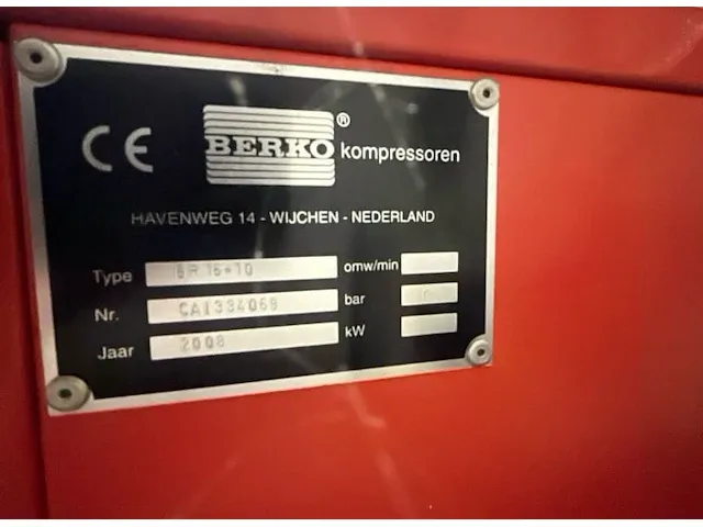 Berko br16-10 schoefcompressor - afbeelding 3 van  8