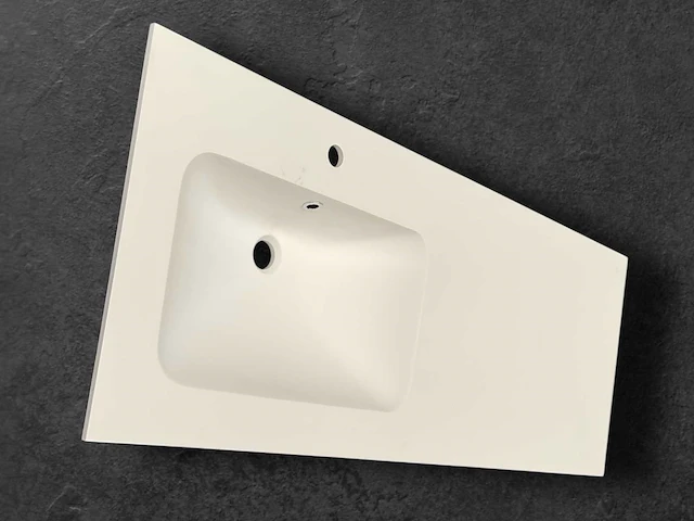 Berloni bagno solid surface wastafel mat wit - afbeelding 1 van  6