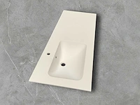 Berloni bagno solid surface wastafel mat wit - afbeelding 2 van  6