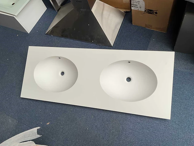 Berloni bagno solid surface wastafel mat wit - afbeelding 2 van  5