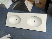 Berloni bagno solid surface wastafel mat wit - afbeelding 2 van  5